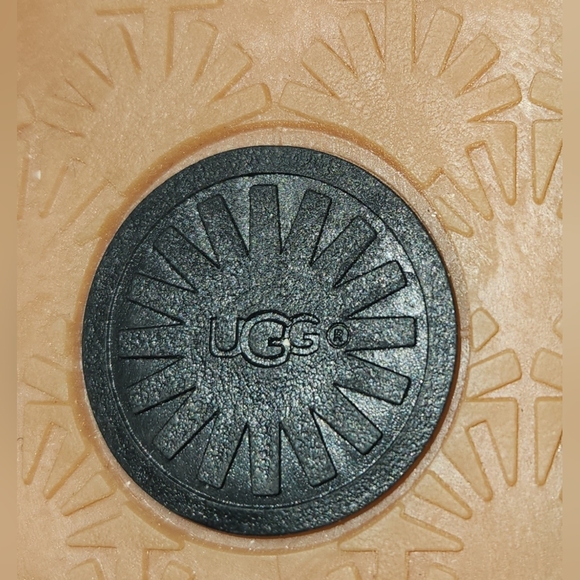 Authentic UGG "FLUFF YEAH" Tan And Bown Leopard Fuzzy Slides - Picture 6 of 8